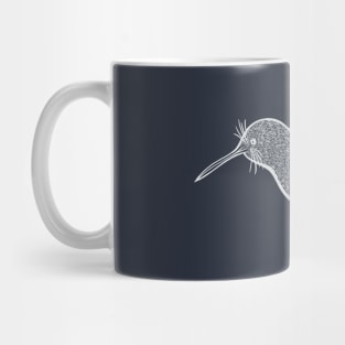 Kiwi Bird Ink Art - on dark colors Mug